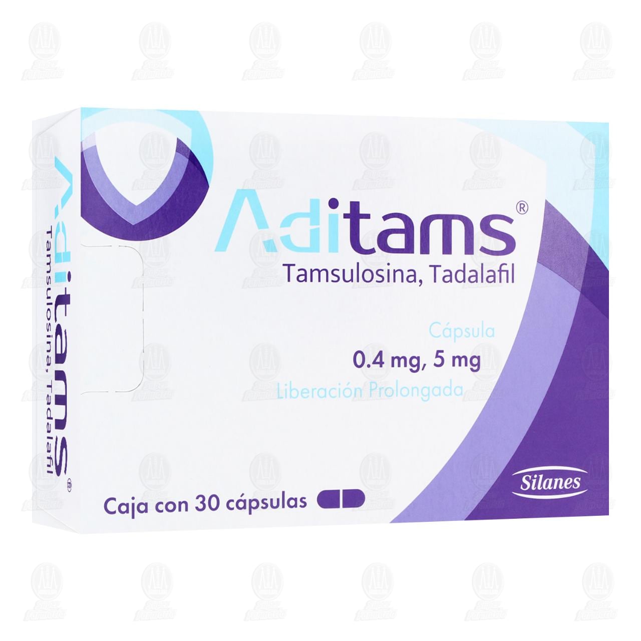 Imagen para Aditams 0.4mg/5mg, 30 Cápsulas.