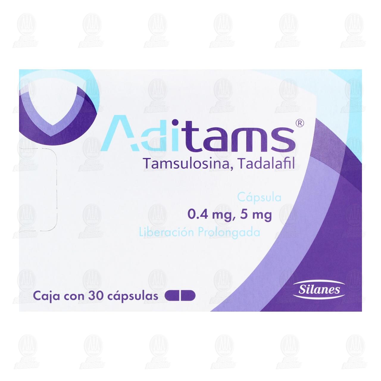 Aditams 0.4mg/5mg, 30 C&aacute;psulas. image number 1