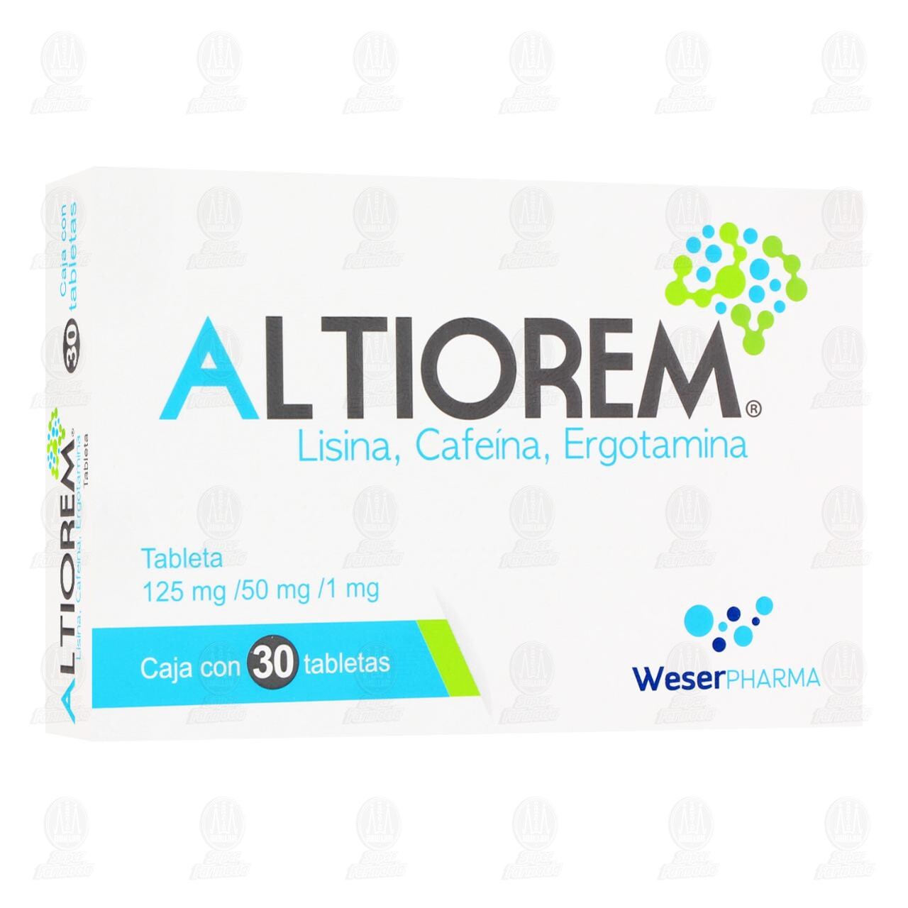 Altiorem 125mg/50mg/1mg, 30 Tabletas. image number 0