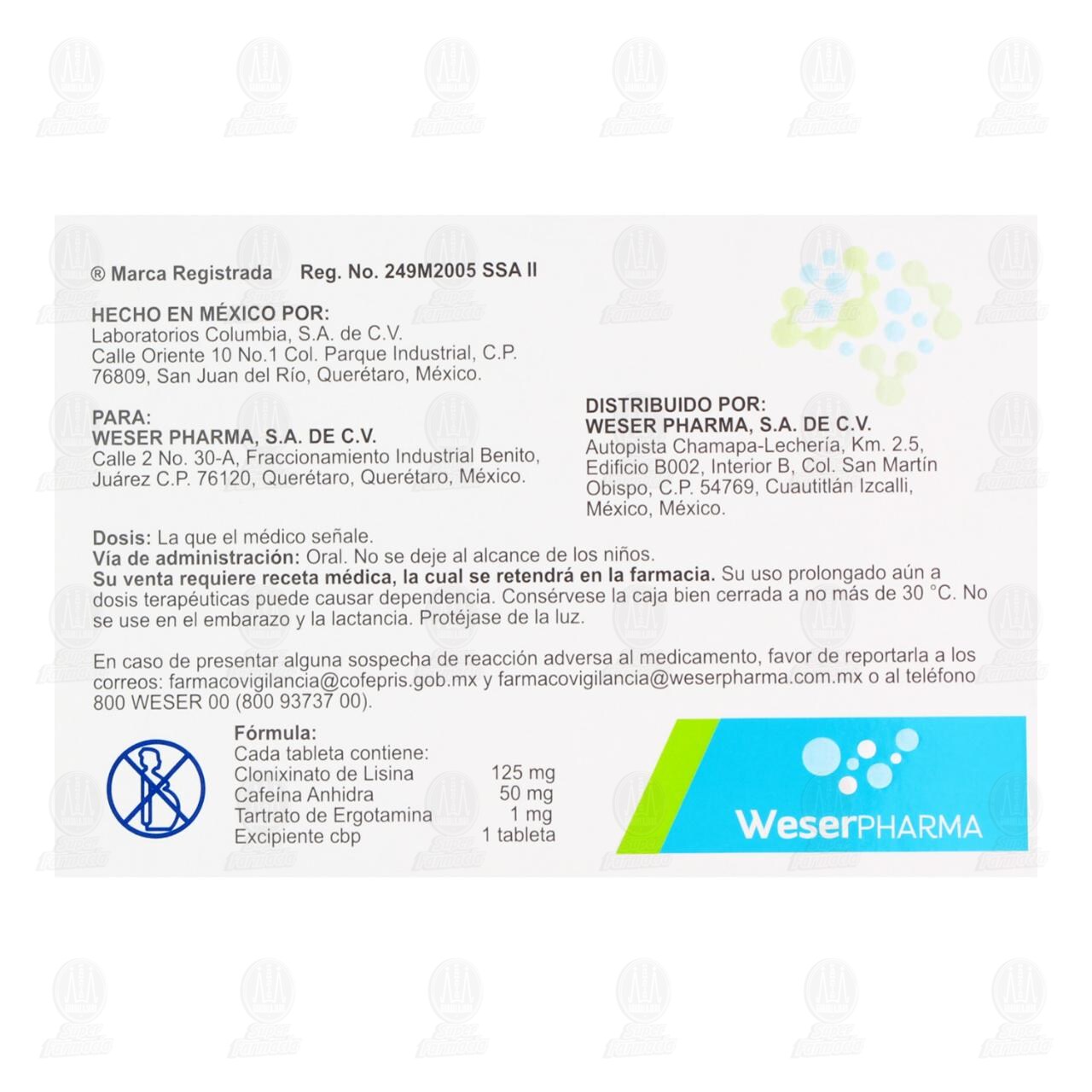 Altiorem 125mg/50mg/1mg, 30 Tabletas. image number 2