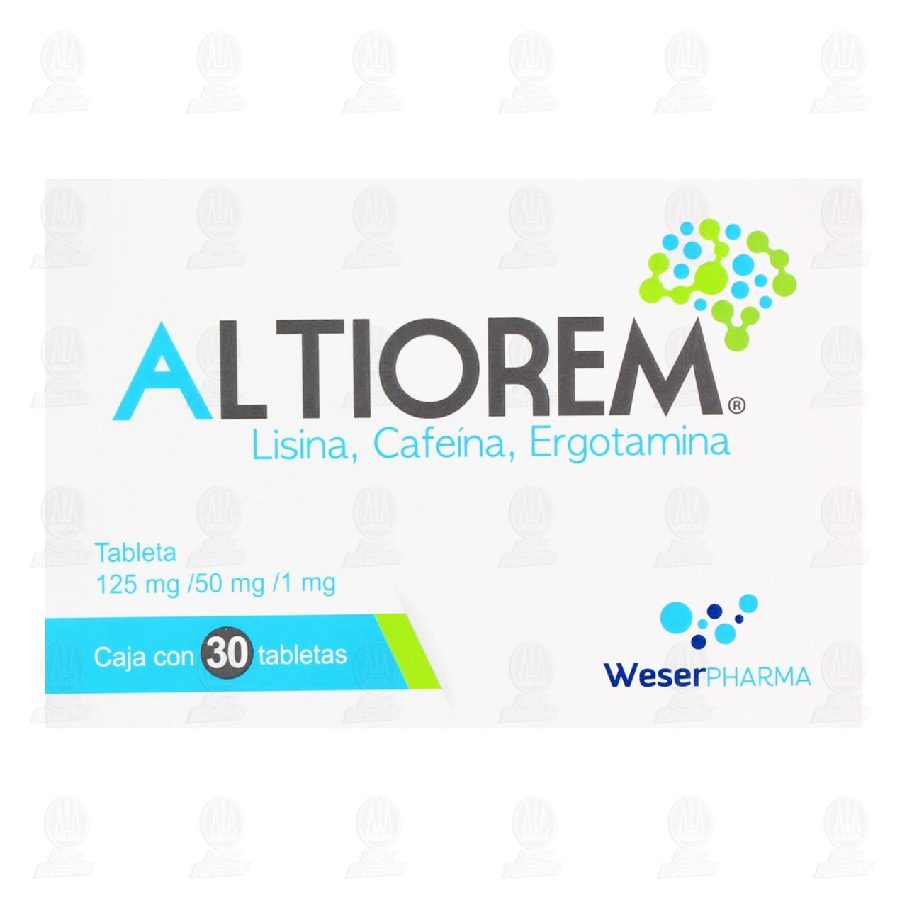 Altiorem 125mg/50mg/1mg, 30 Tabletas. image number 1