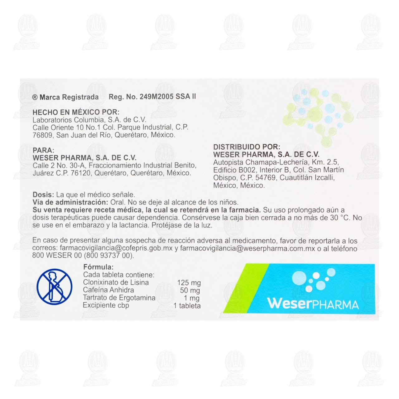 Altiorem 125mg/50mg/1mg, 15 Tabletas. image number 2