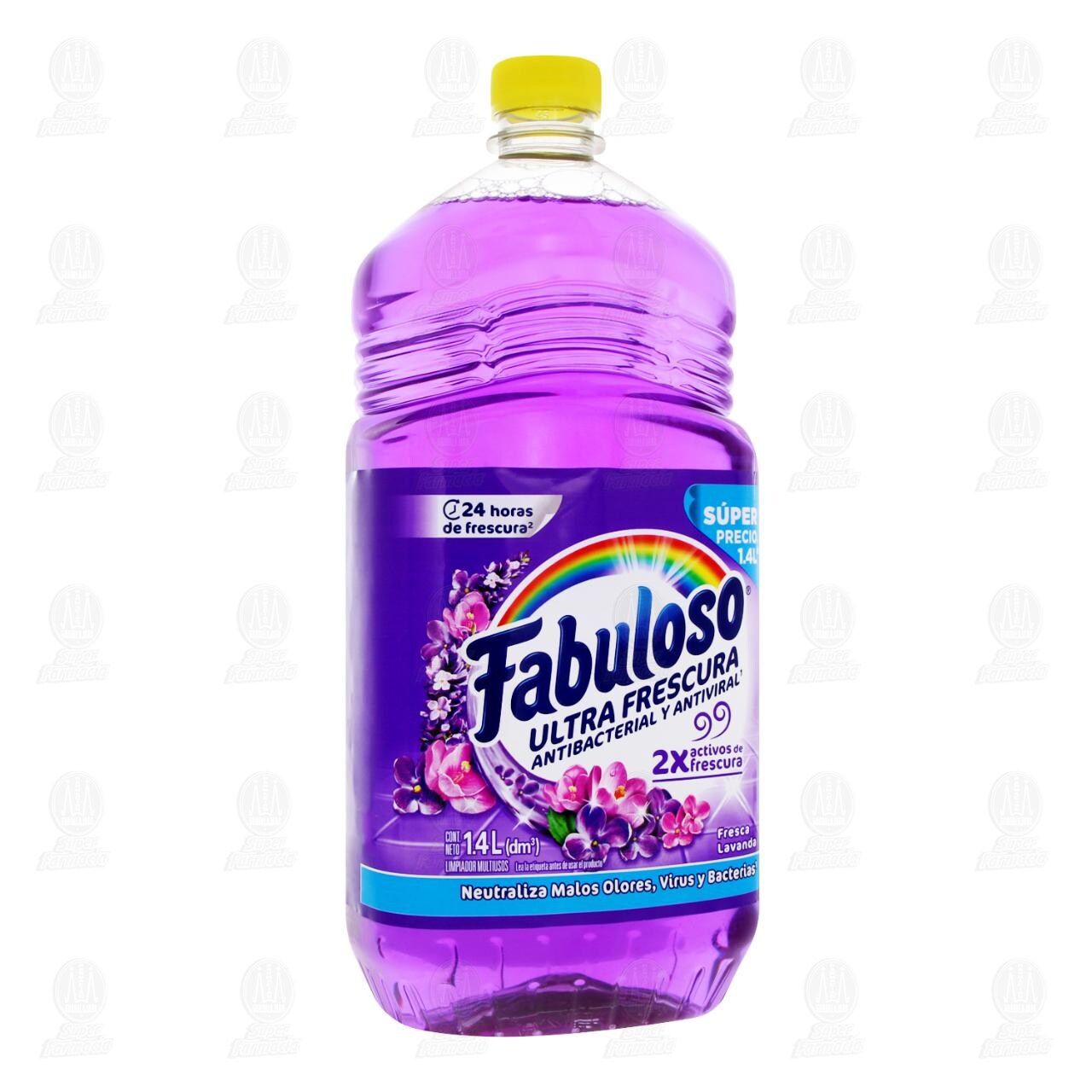Limpiador Liquido Fabuloso Ultra Frescura Antibacterial Fresca Lavanda, 1.4 l.