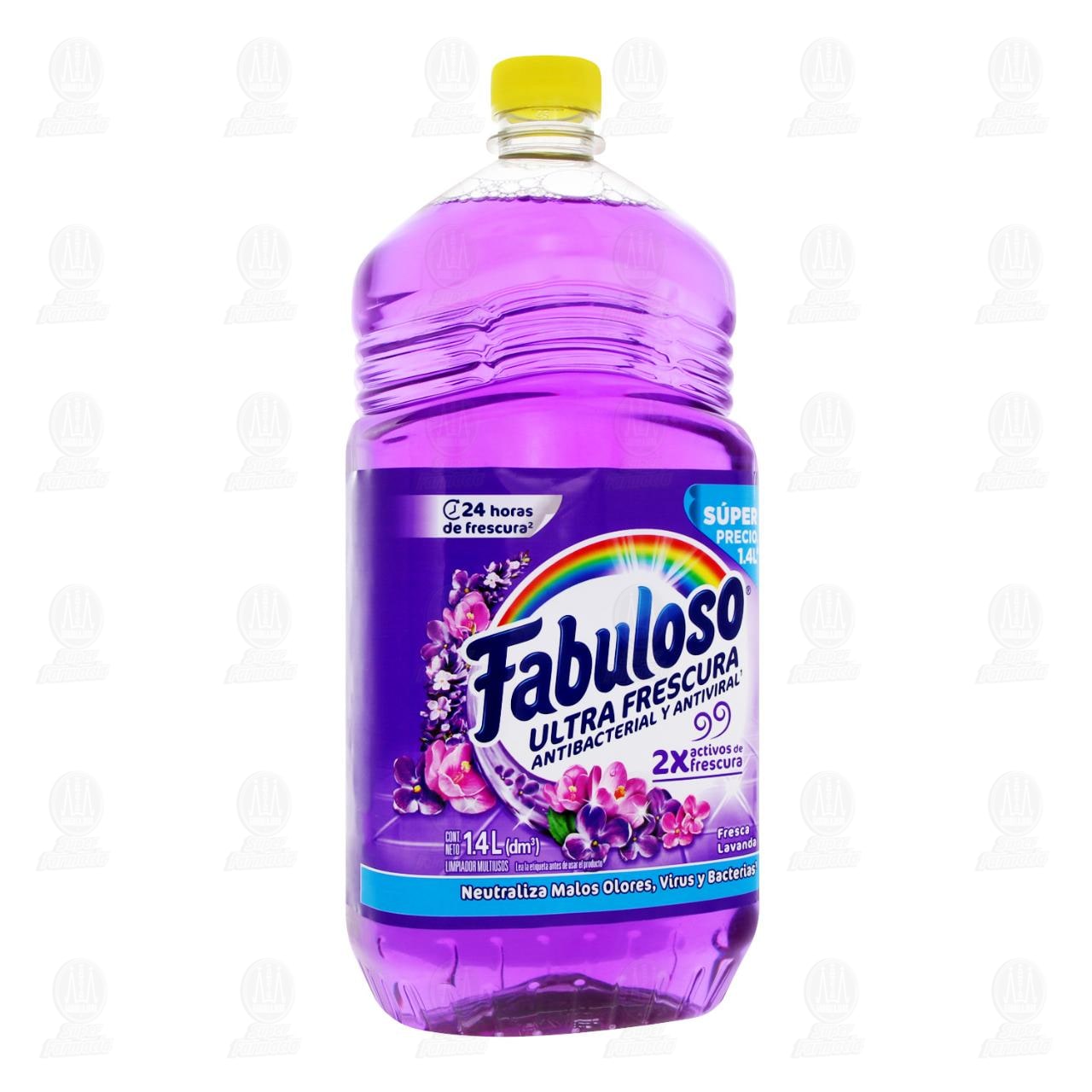 Limpiador L&iacute;quido Fabuloso Ultra Frescura Antibacterial y Antiviral Fresca Lavanda, 1.4 l. image number 0