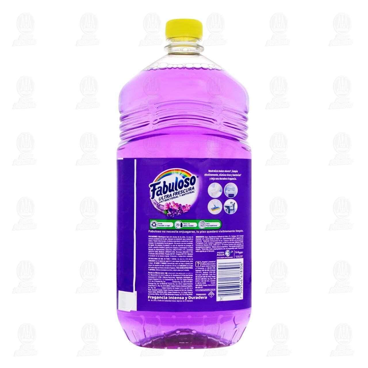 Limpiador L&iacute;quido Fabuloso Ultra Frescura Antibacterial y Antiviral Fresca Lavanda, 1.4 l. image number 2