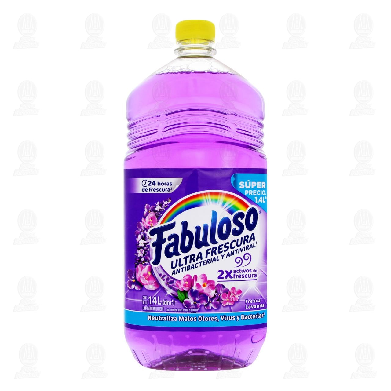 Limpiador L&iacute;quido Fabuloso Ultra Frescura Antibacterial y Antiviral Fresca Lavanda, 1.4 l. image number 1