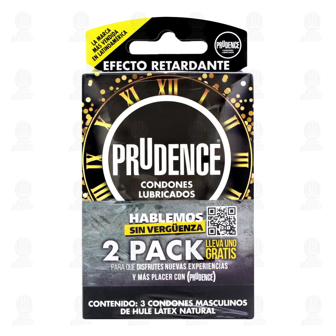 Pack Prudence Condones Lubricados Efecto Retardante + Prudence M&aacute;xima Sensibilidad, 2 Cajas con 3 pzas c/u. image number 1