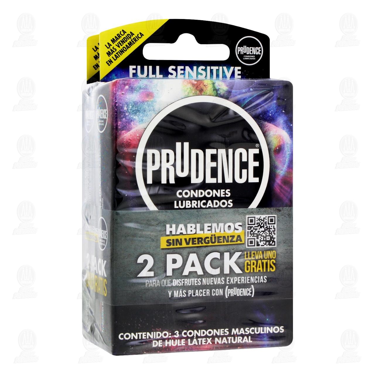 Pack Prudence Condones Lubricados Full Sensitive + Prudence M&aacute;xima Sensibilidad, 2 Cajas con 3 pzas c/u. image number 0
