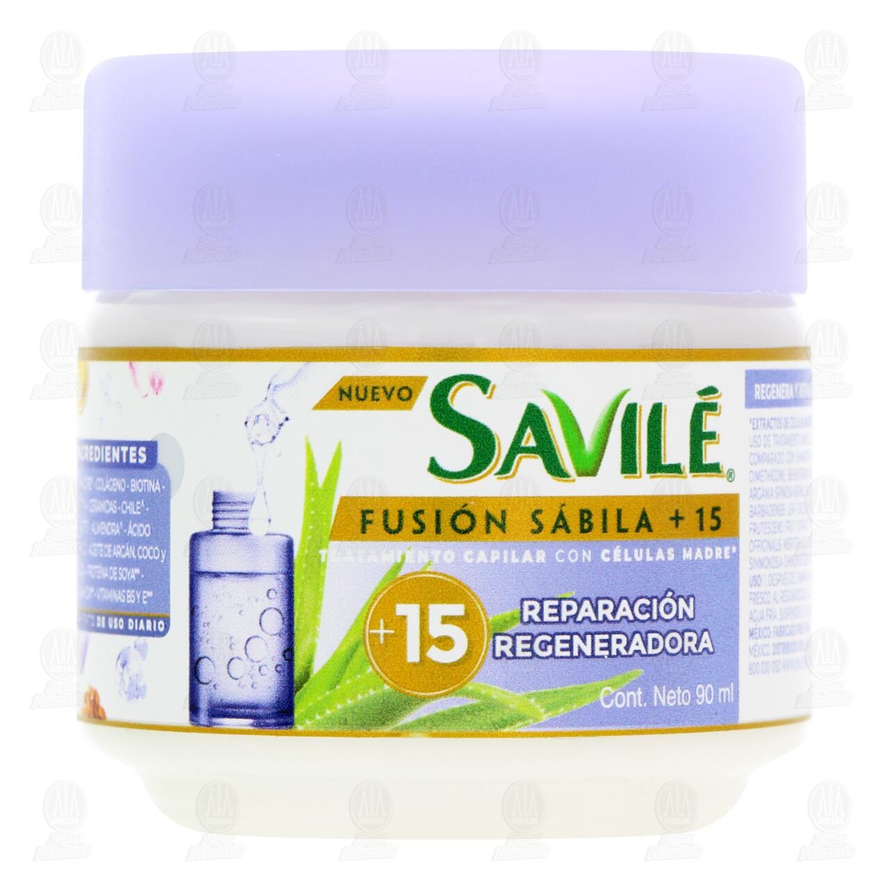 Tratamiento Capilar Savil&eacute; Fusi&oacute;n S&aacute;bila + 15 Reparaci&oacute;n Regeneradora, 90 ml. image number 0