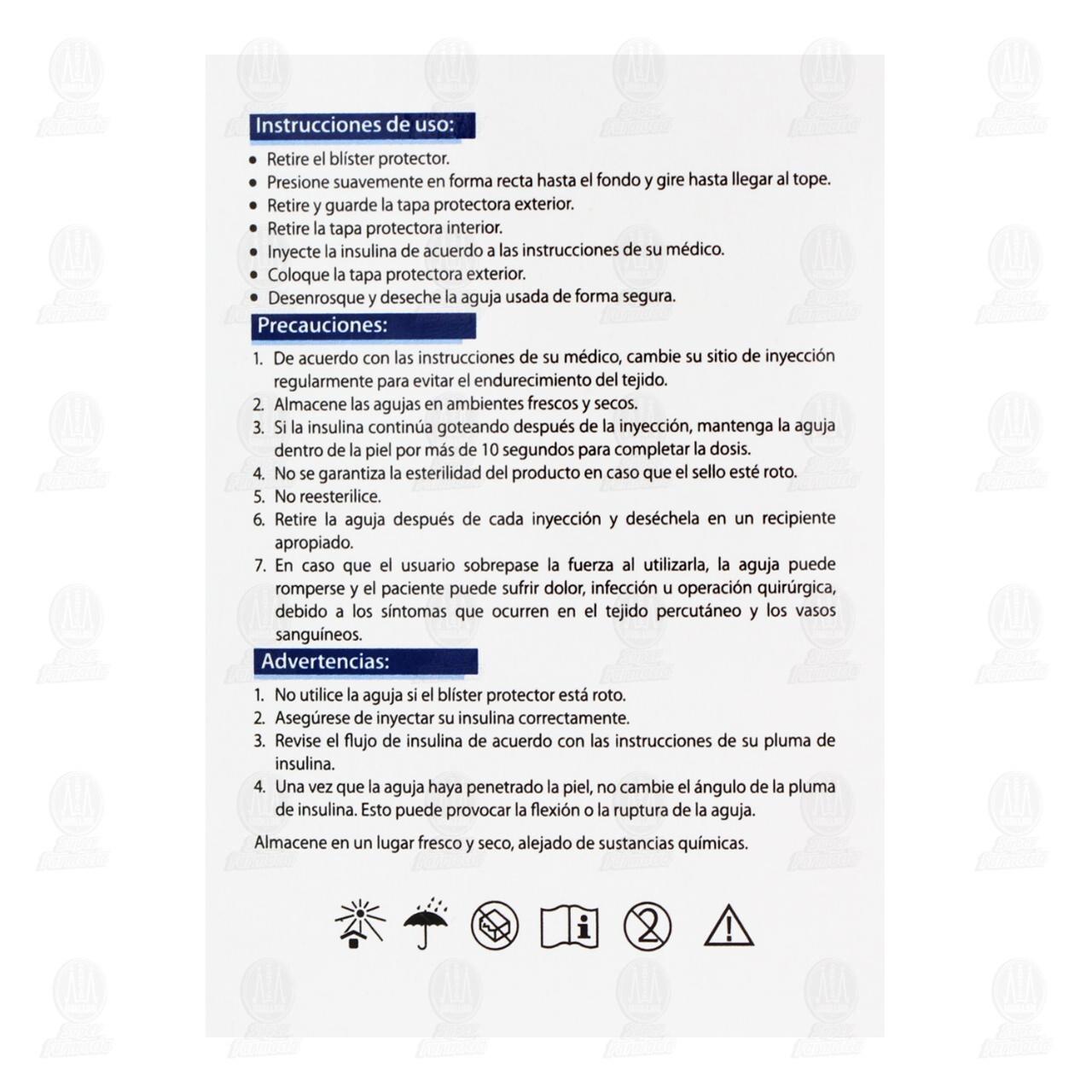 Agujas DL para Pluma de Insulina 31G x 8mm, 10 pzas. image number 2