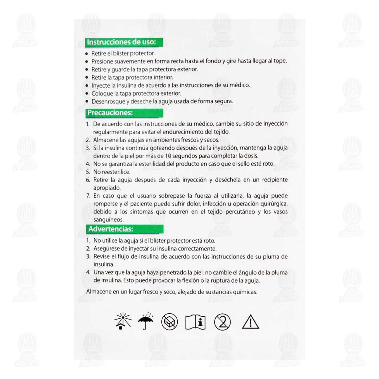 Agujas DL para Pluma de Insulina 32G x 4mm, 10 pzas. image number 2