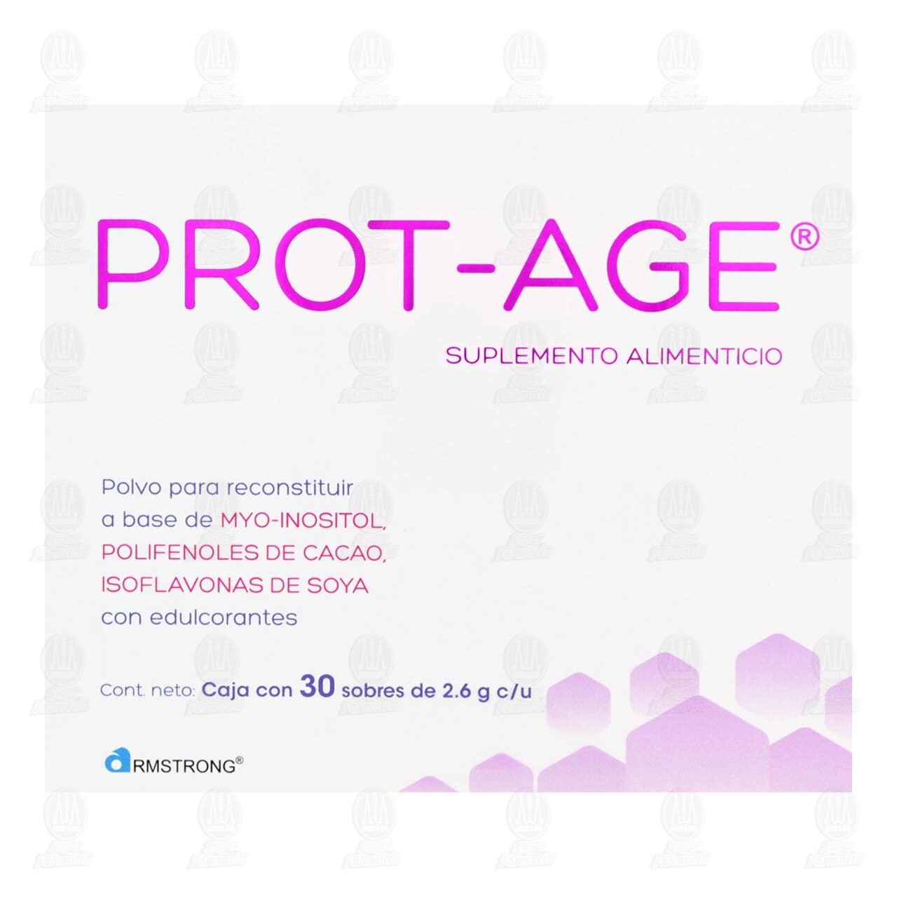 Suplemento Alimenticio Prot-Age con Edulcorantes, 30 Sobres de 2.6 gr c/u. image number 1