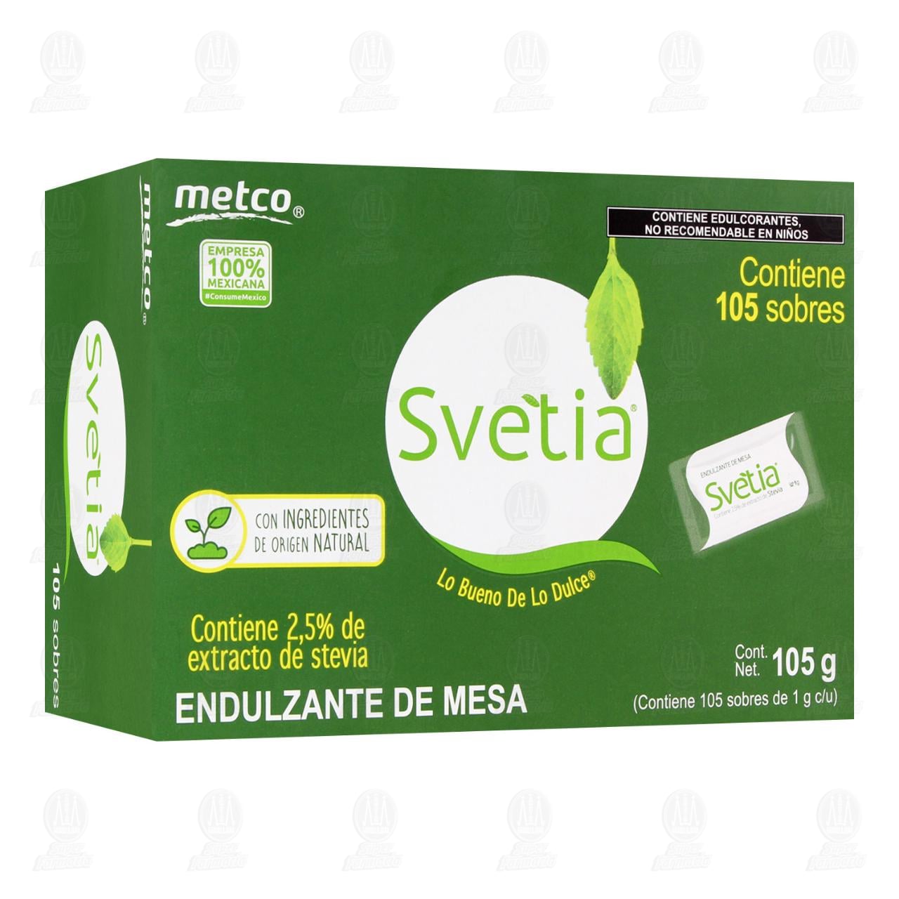 Imagen para Endulzante de Mesa Svetia, 105 Sobres.