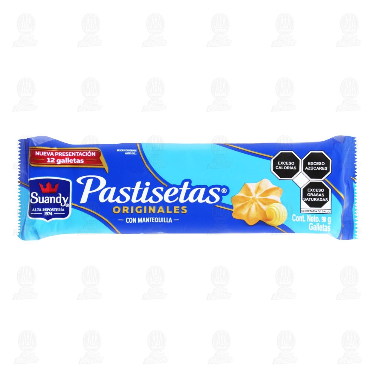 Galletas Suandy Pastisetas Originales, 90 gr.