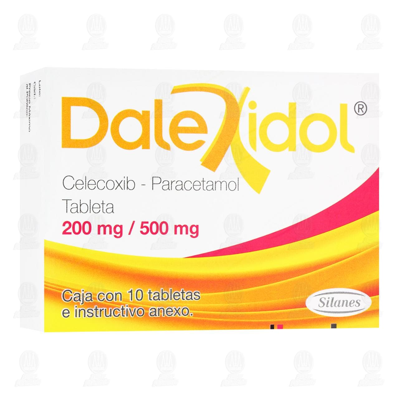 Imagen para Dalexidol 200mg/500mg, 10 Tabletas.