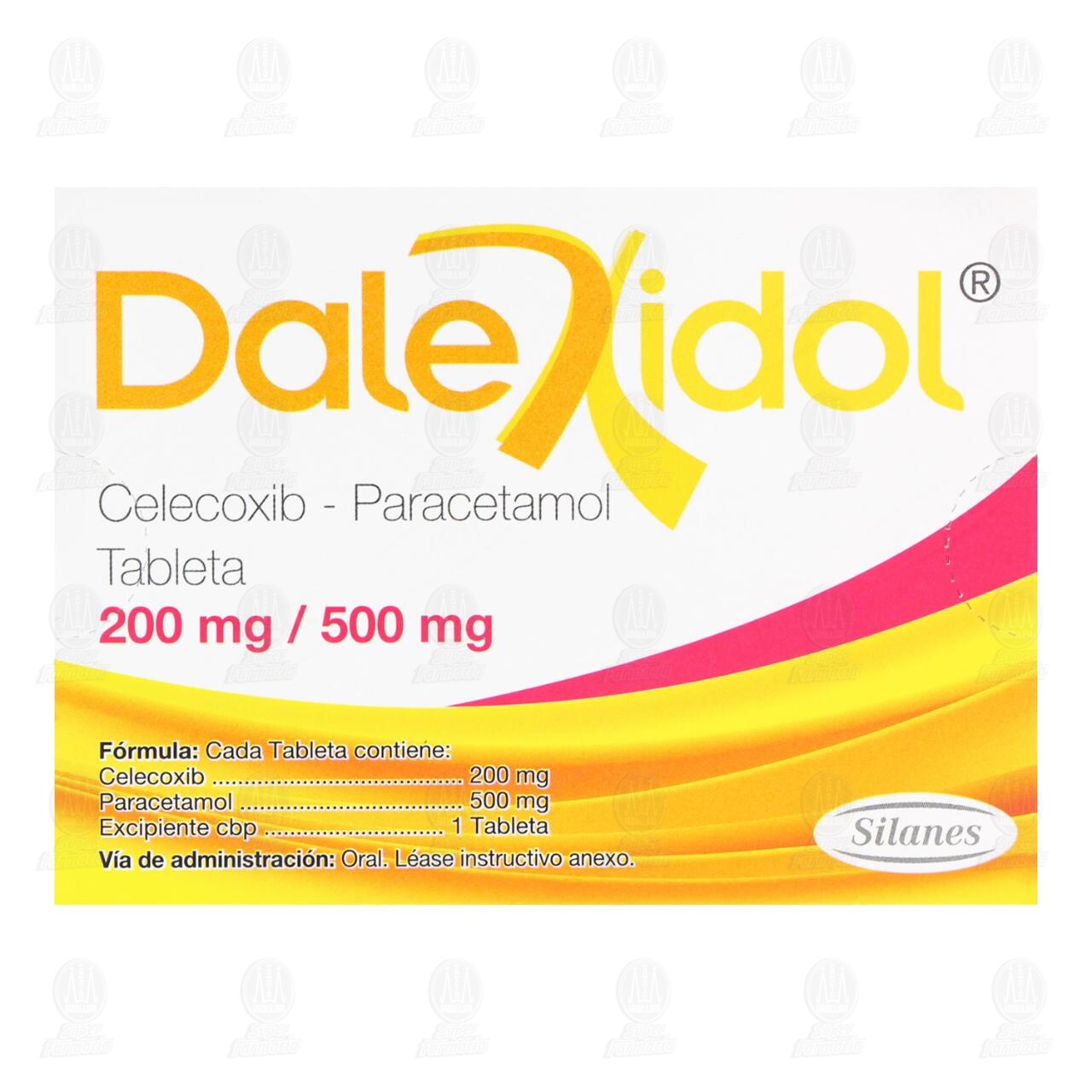 Dalexidol 200mg/500mg, 10 Tabletas. image number 2