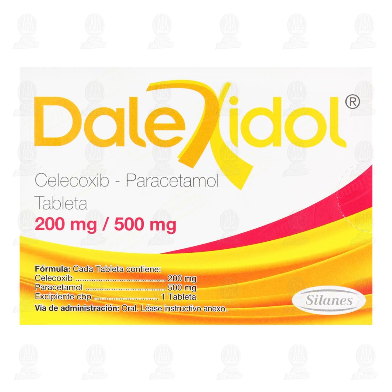 Dalexidol 200mg/500mg, 20 Tabletas. image number 2