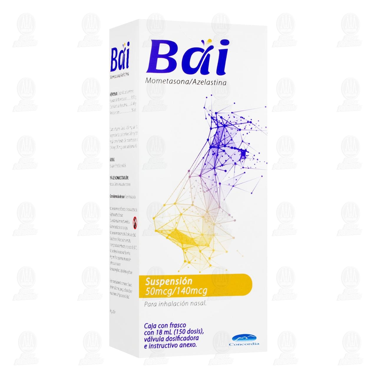 Bai Suspensi&oacute;n para Inhalaci&oacute;n Nasal 50mcg/140mcg, 18 ml 150 Dosis.