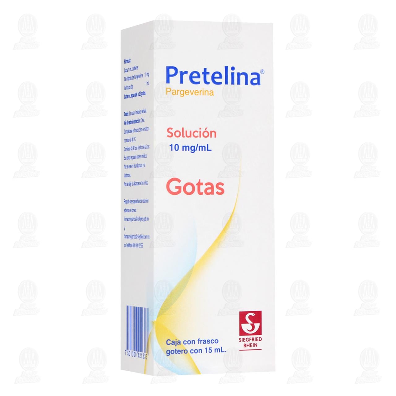 Pretelina 10mg/ml Soluci&oacute;n Gotas, 15 ml. image number 0