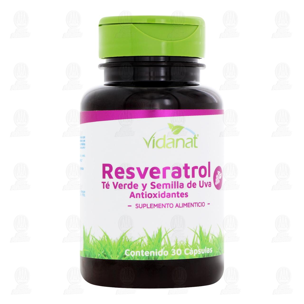 Resveratrol Vidanat Suplemento Alimenticio, 30 C&aacute;psulas. image number 0