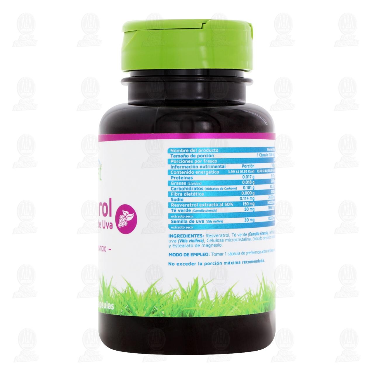 Resveratrol Vidanat Suplemento Alimenticio, 30 C&aacute;psulas. image number 2