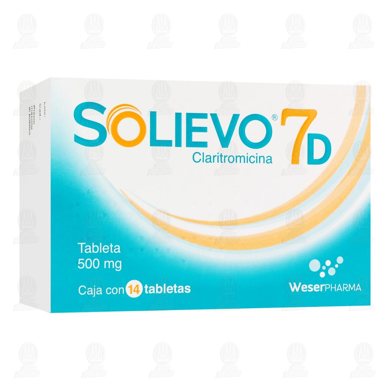 Solievo 7D 500 mg, 14 Tabletas. image number 0