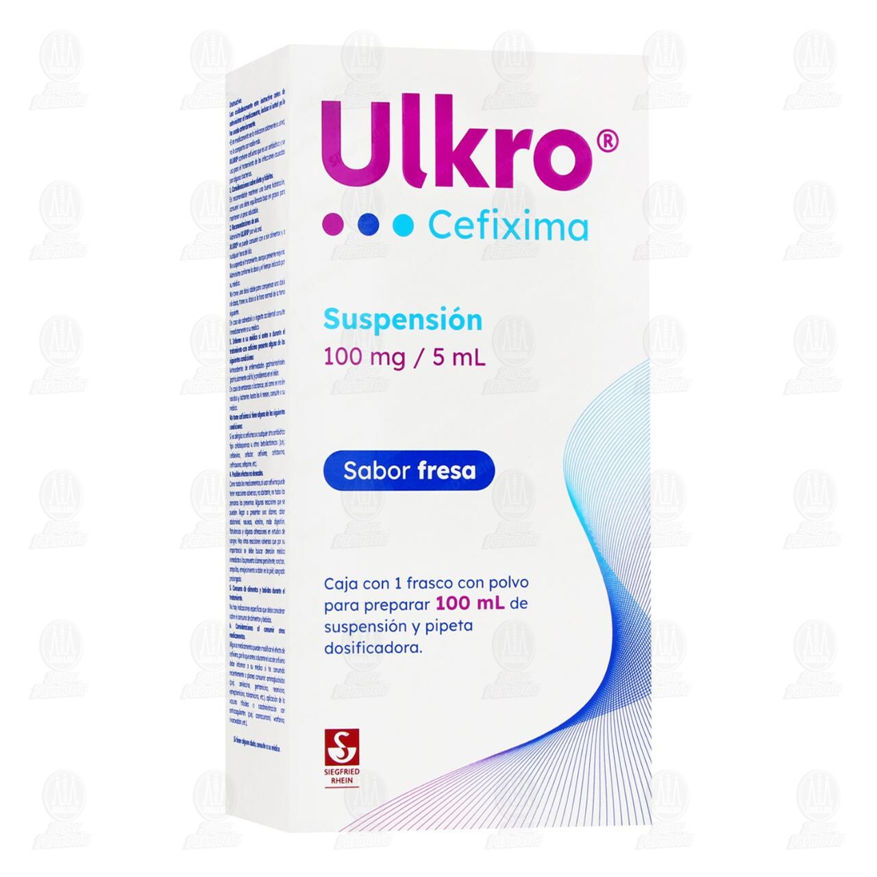 Ulkro 100mg/5ml Suspensi&oacute;n Sabor Fresa, 100 ml. image number 0