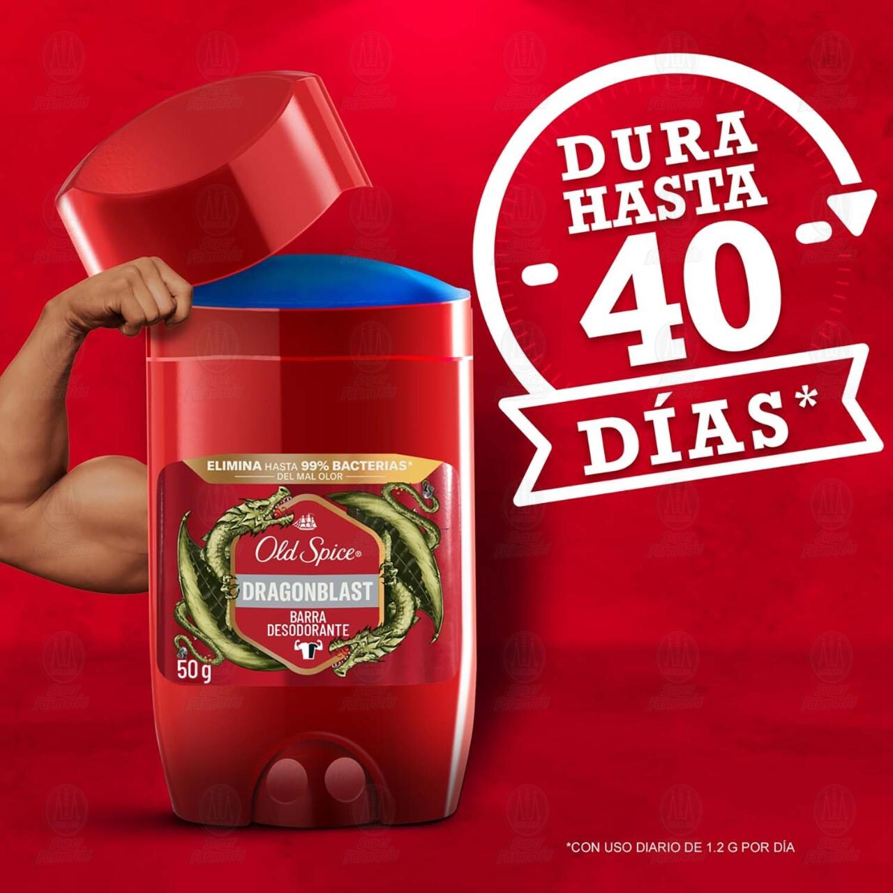 Desodorante Old Spice Dragonblast Aroma a Cedro en Barra, 50 gr. image number 4