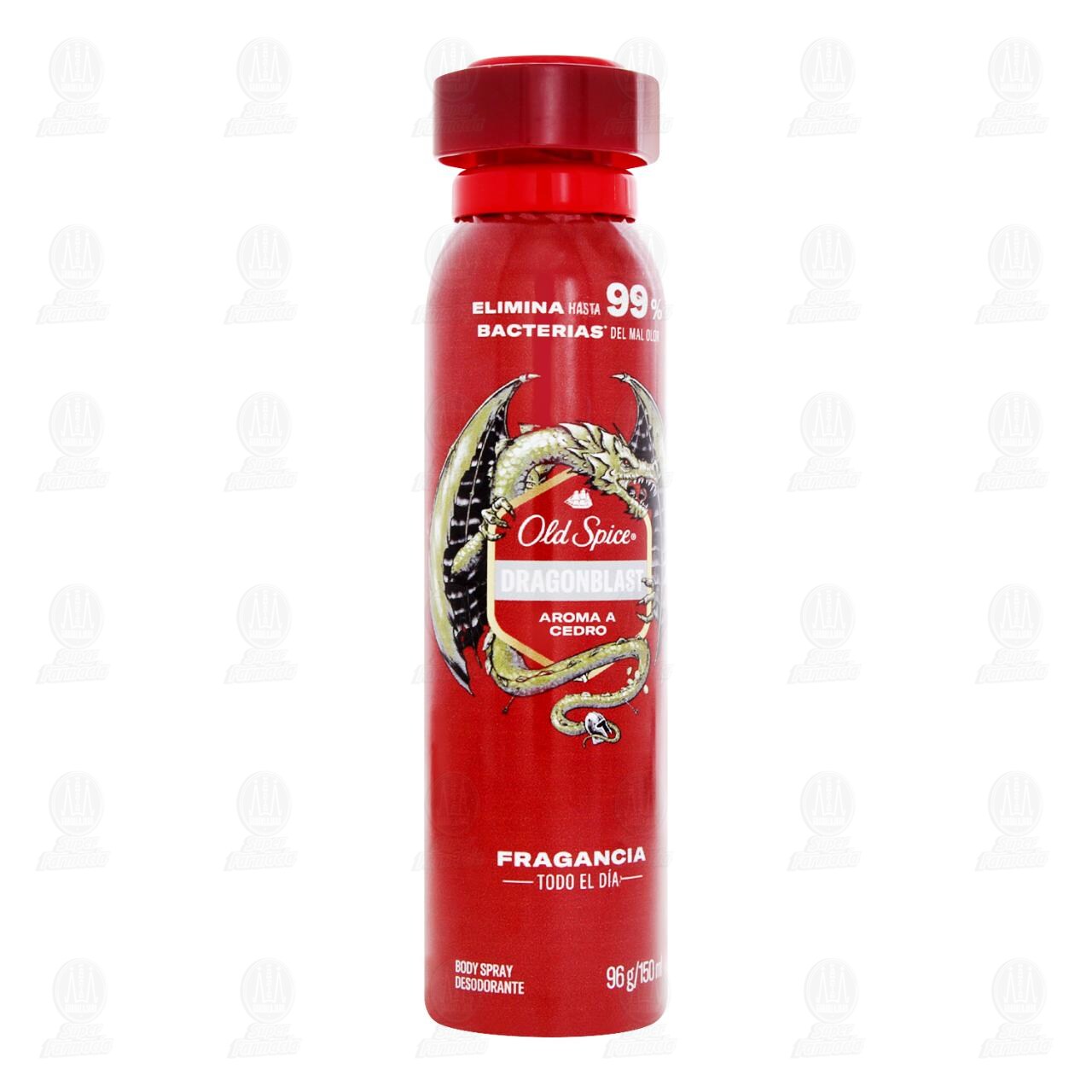 Body Spray Desodorante Old Spice Dragonblast Aroma a Cedro en Aerosol, 150 ml. image number 0