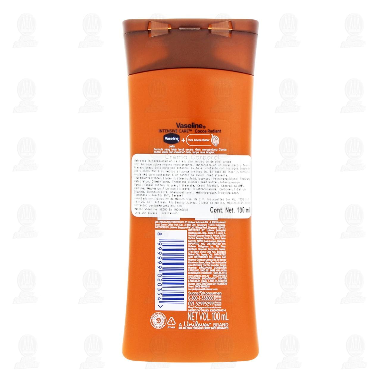 Crema Corporal Vaseline Intensive Care Cocoa Radiant, 100 ml. image number 2