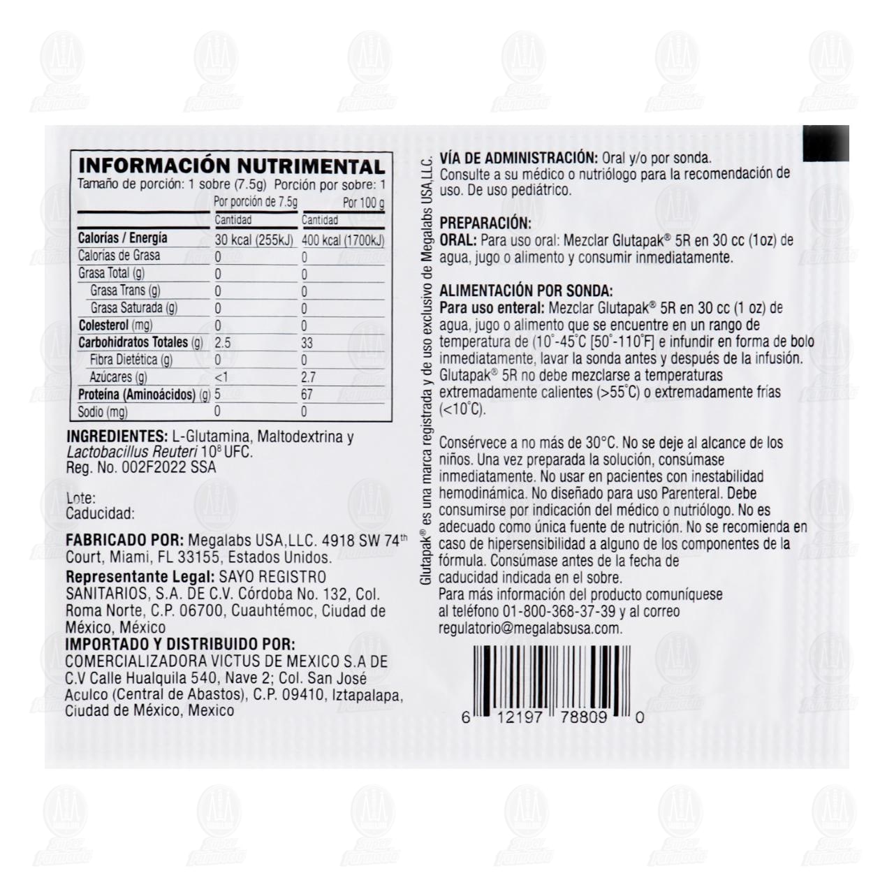 Glutapak 5R Polvo, 7.5 gr. image number 1