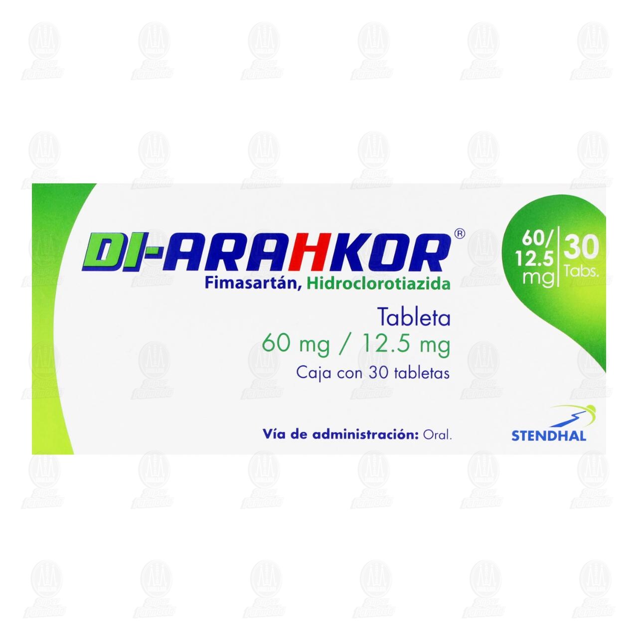 Di-Arahkor 60mg/12.5mg, 30 Tabletas. image number 1