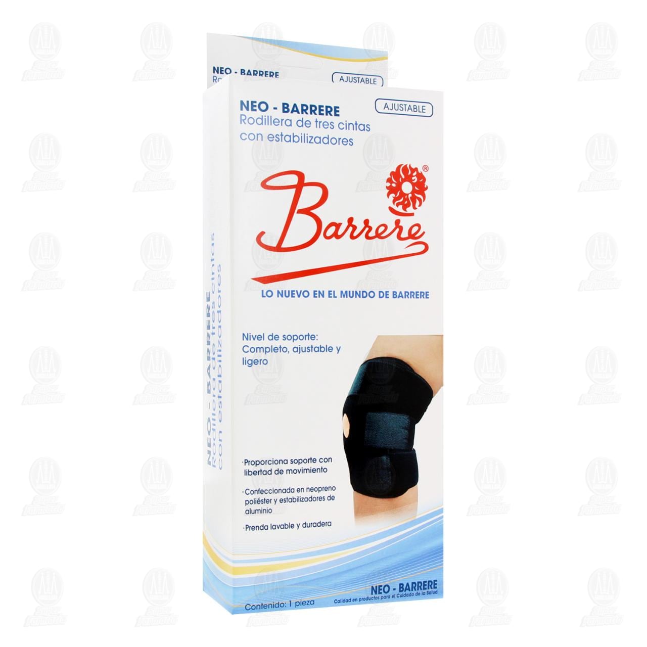 Imagen para Rodillera Barrere de Tres Cintas con Estabilizadores, 1 pz.