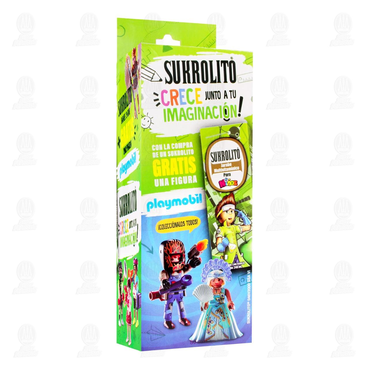 Sukrolito Jarabe + Gratis una Figura Playmobil, 240 ml. image number 0