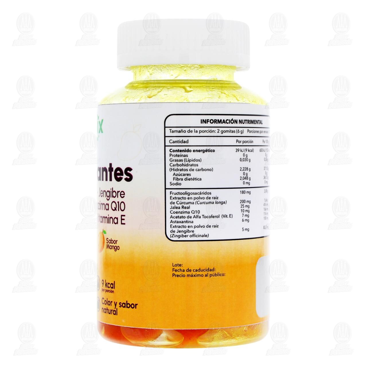 Suplemento Alimenticio Gomix by Naturex Gomitas con Antioxidantes Sabor Mango, 60 Gomitas. image number 2