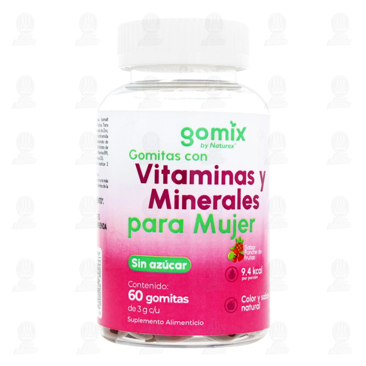 Imagen para Suplemento Alimenticio Gomix by Naturex Gomitas con Vitaminas y Minerales para Mujer, 60 Gomitas.