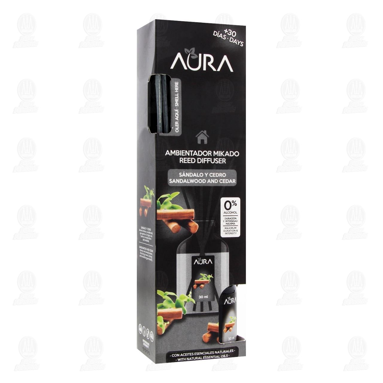 Imagen para Ambientador Mikado Aura Sándalo y Cedro, 30 ml.