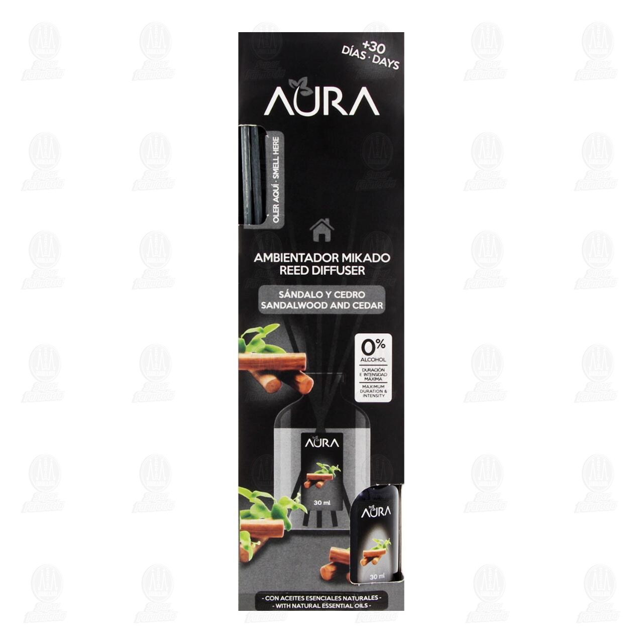 Ambientador Mikado Aura S&aacute;ndalo y Cedro, 30 ml. image number 1