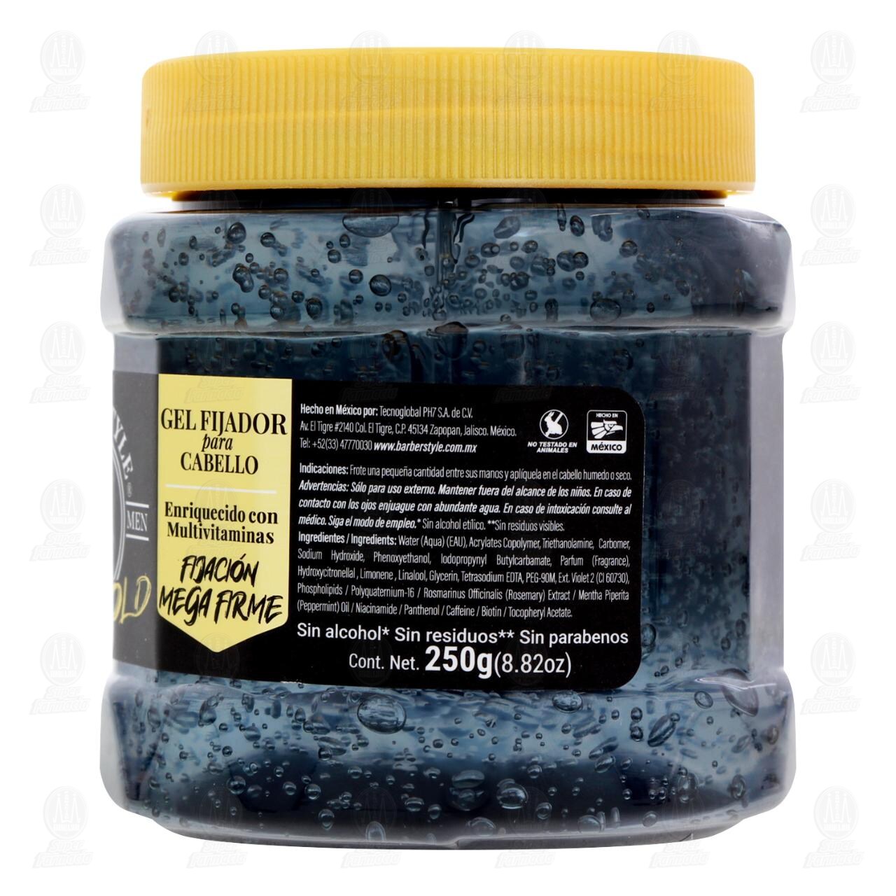Gel Fijador para Cabello Barber Style Fijaci&oacute;n Mega Firme, 250 gr. image number 2