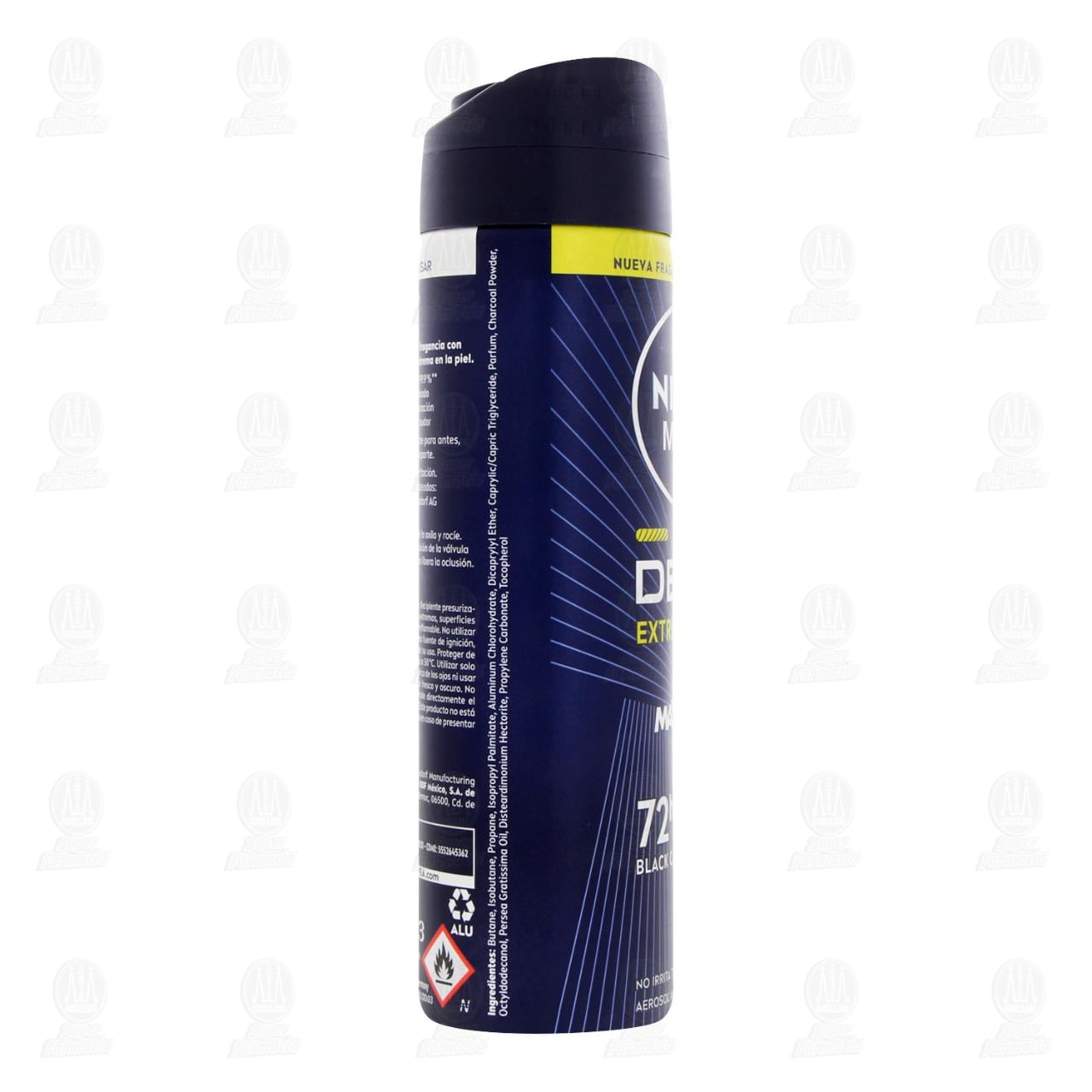 Nivea Men Antitranspirante Deep Extreme Black Carbon en Aerosol, 150 ml. image number 4