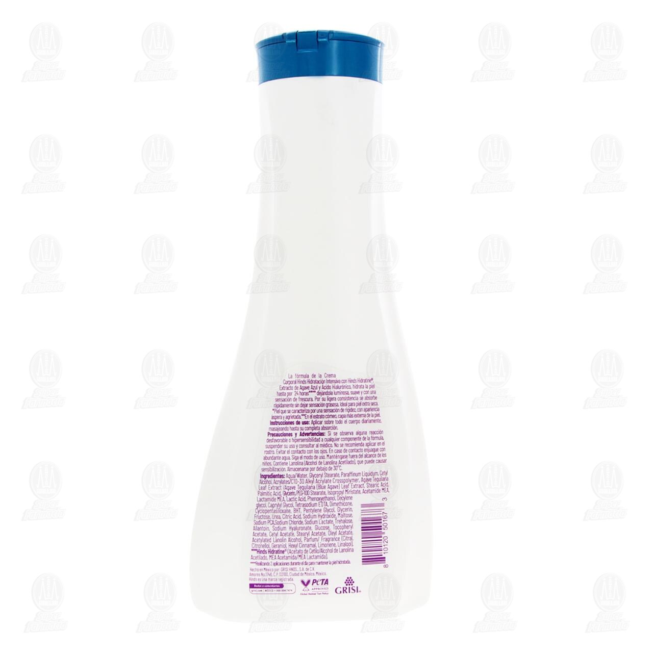 Crema Corporal Hinds Hidrataci&oacute;n Intensiva con Extracto de Agave Azul y &Aacute;cido Hialur&oacute;nico, 400 ml. image number 2