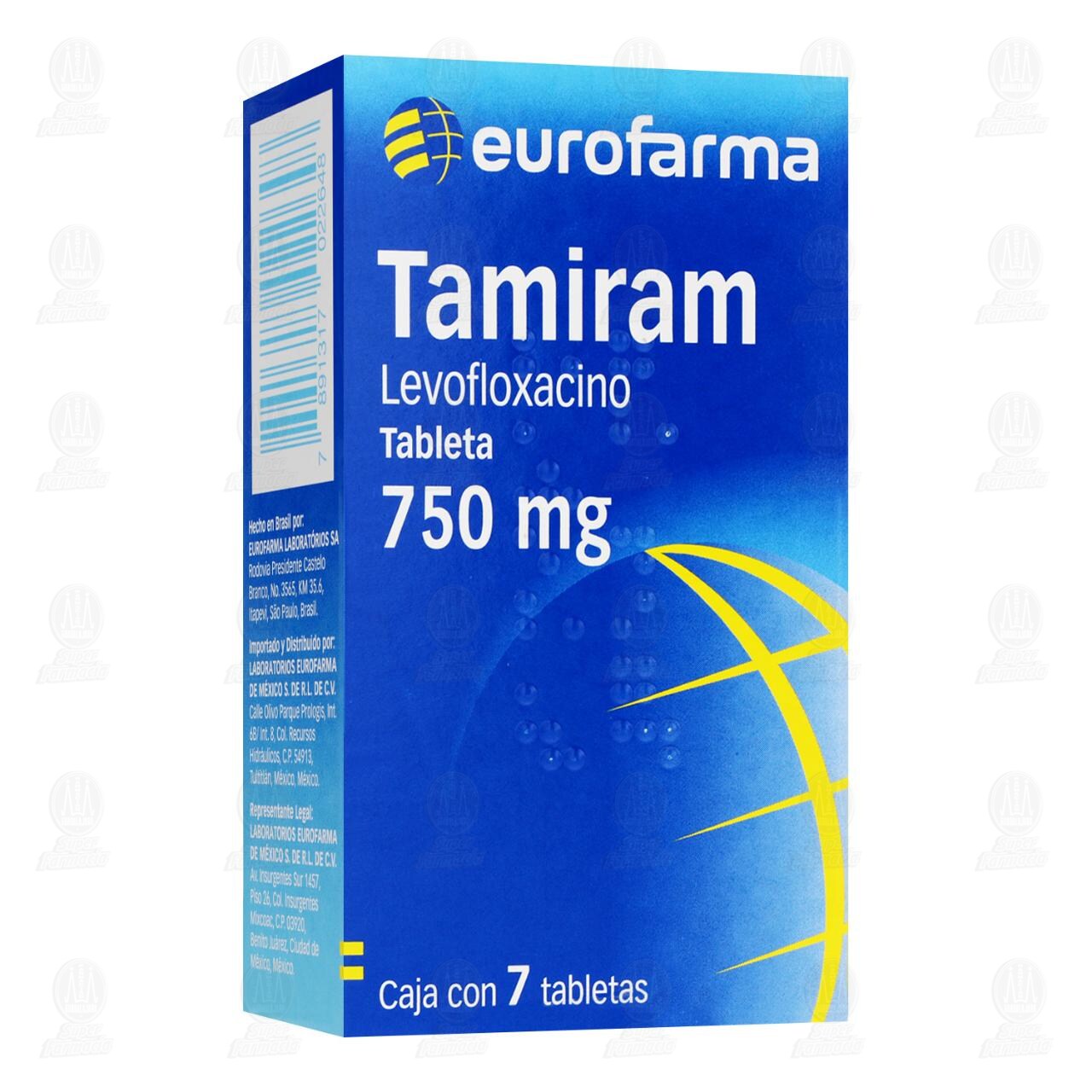 Tamiram 750 mg, 7 Tabletas. image number 0