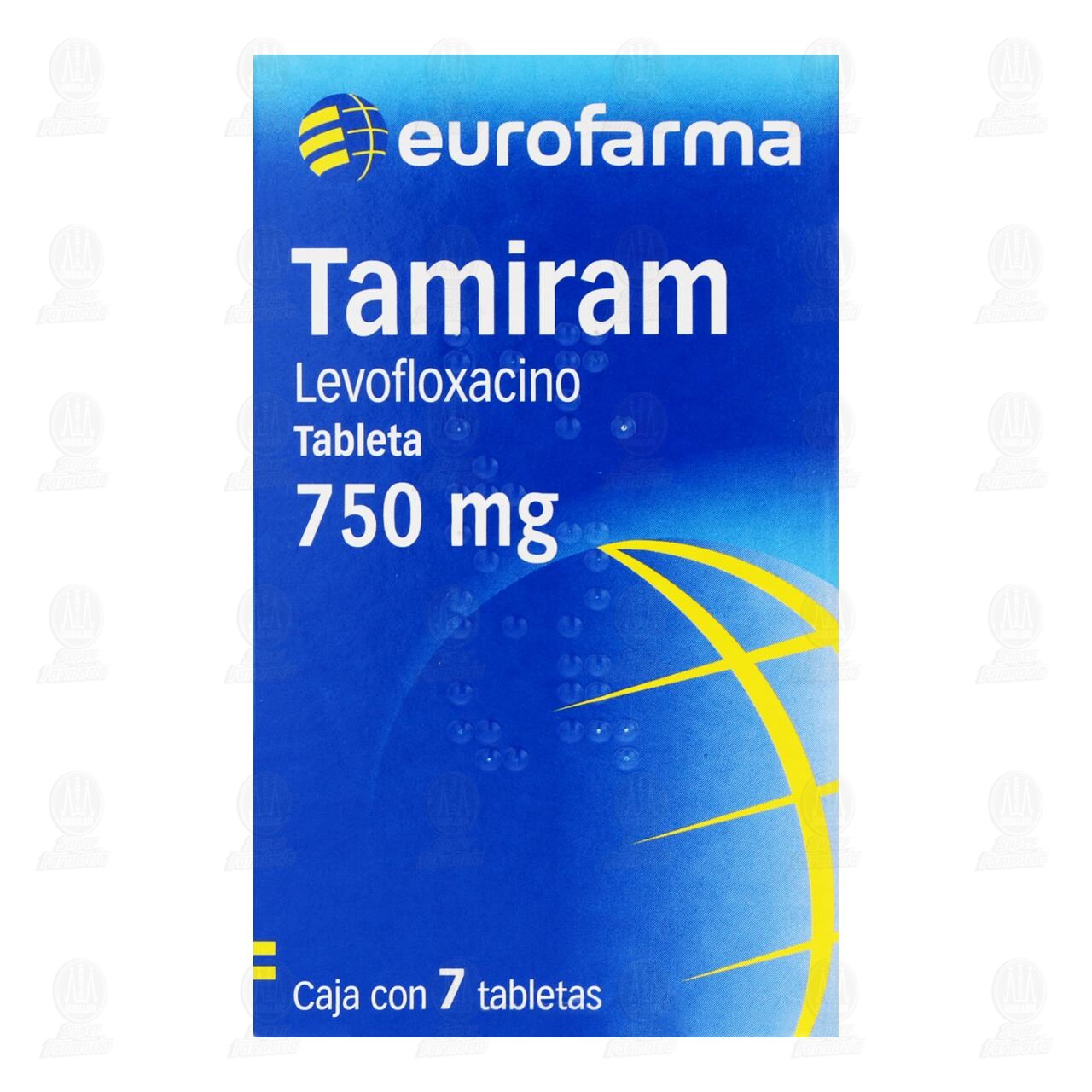 Tamiram 750 mg, 7 Tabletas. image number 1