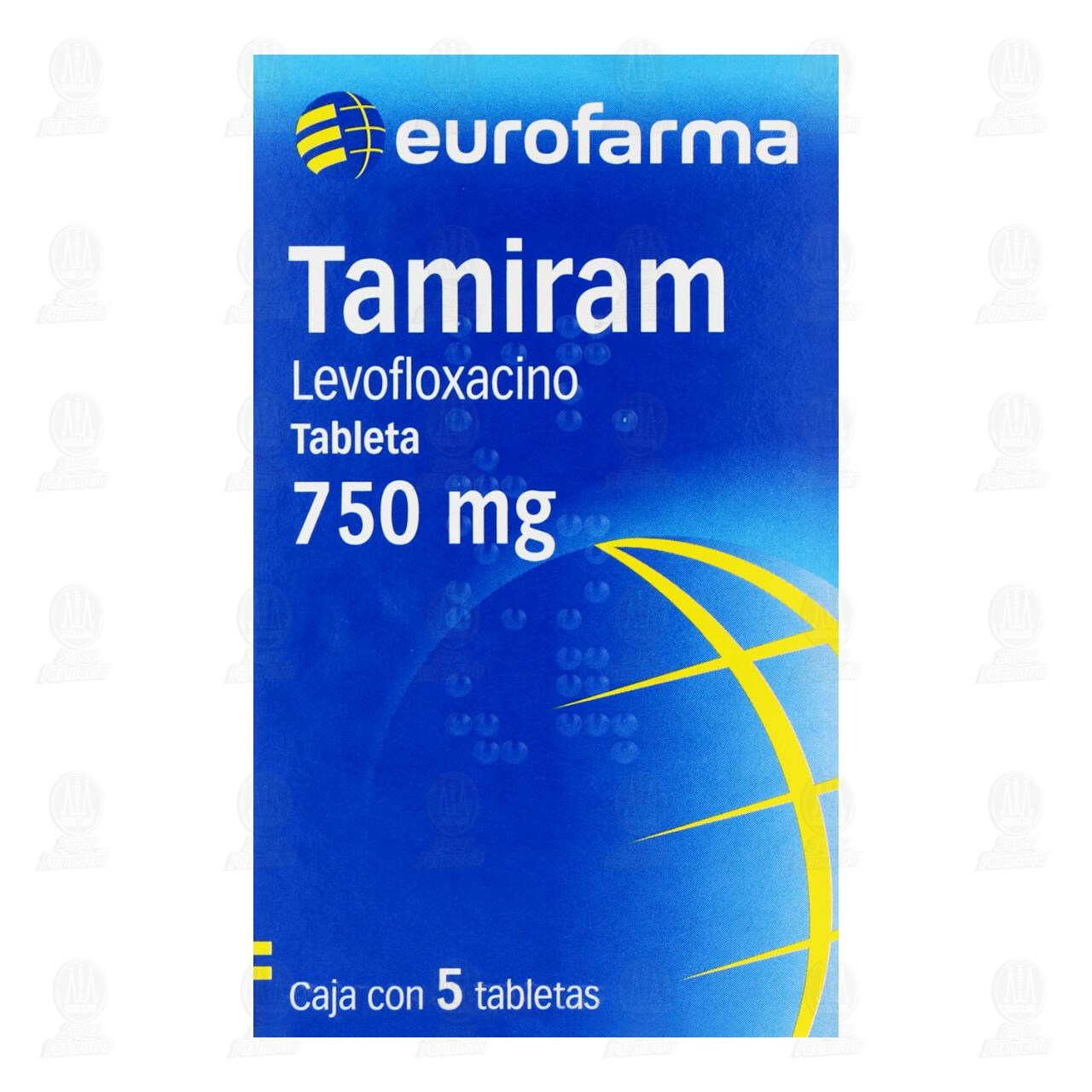 Tamiram 750 mg, 5 Tabletas. image number 1