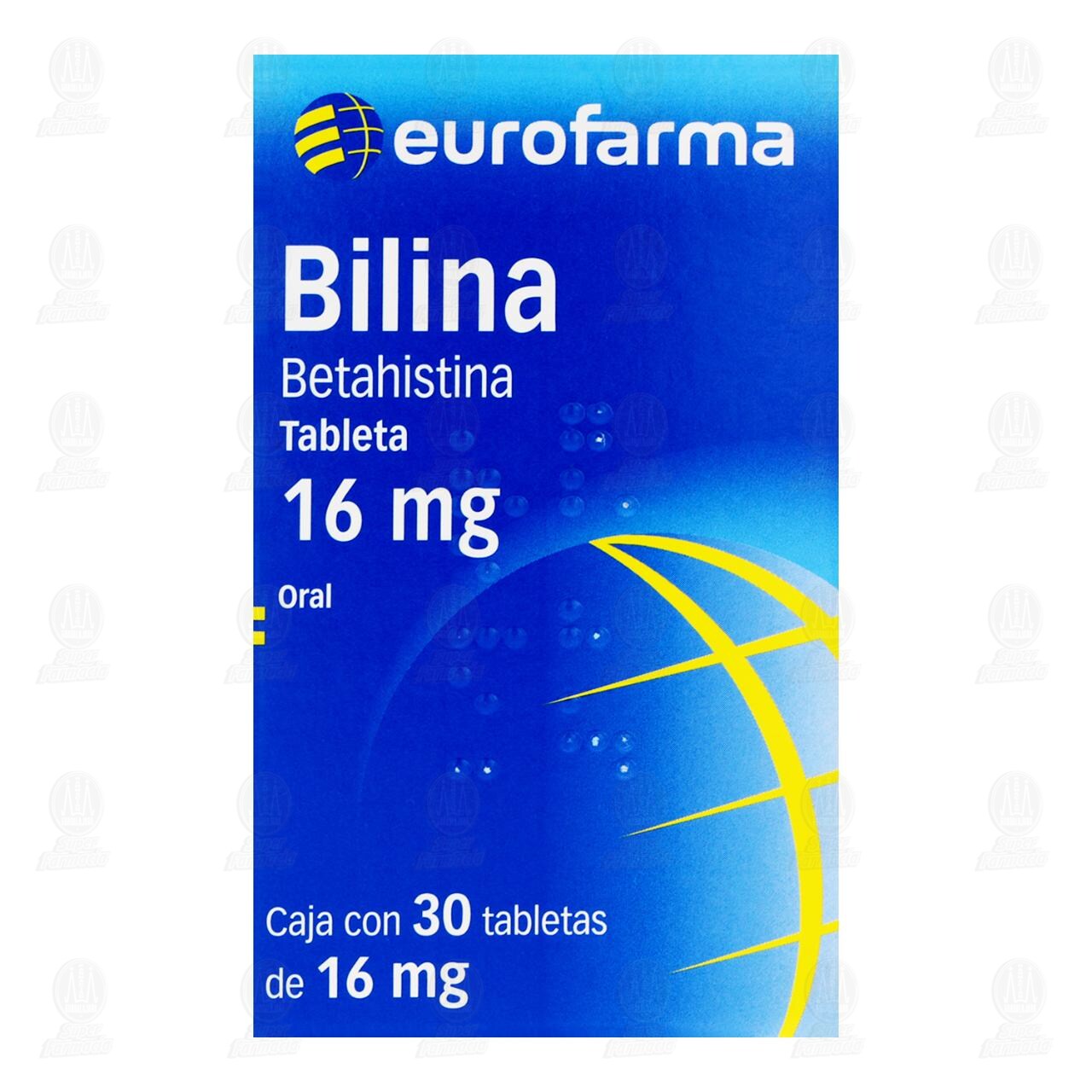Bilina 16 mg, 30 Tabletas. image number 1