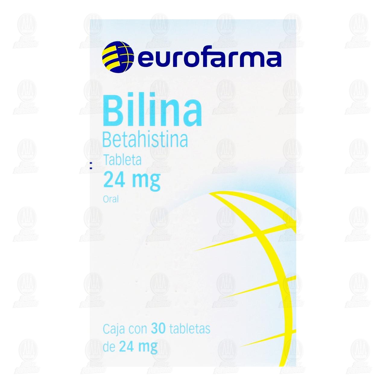 Bilina 24 mg, 30 Tabletas. image number 1
