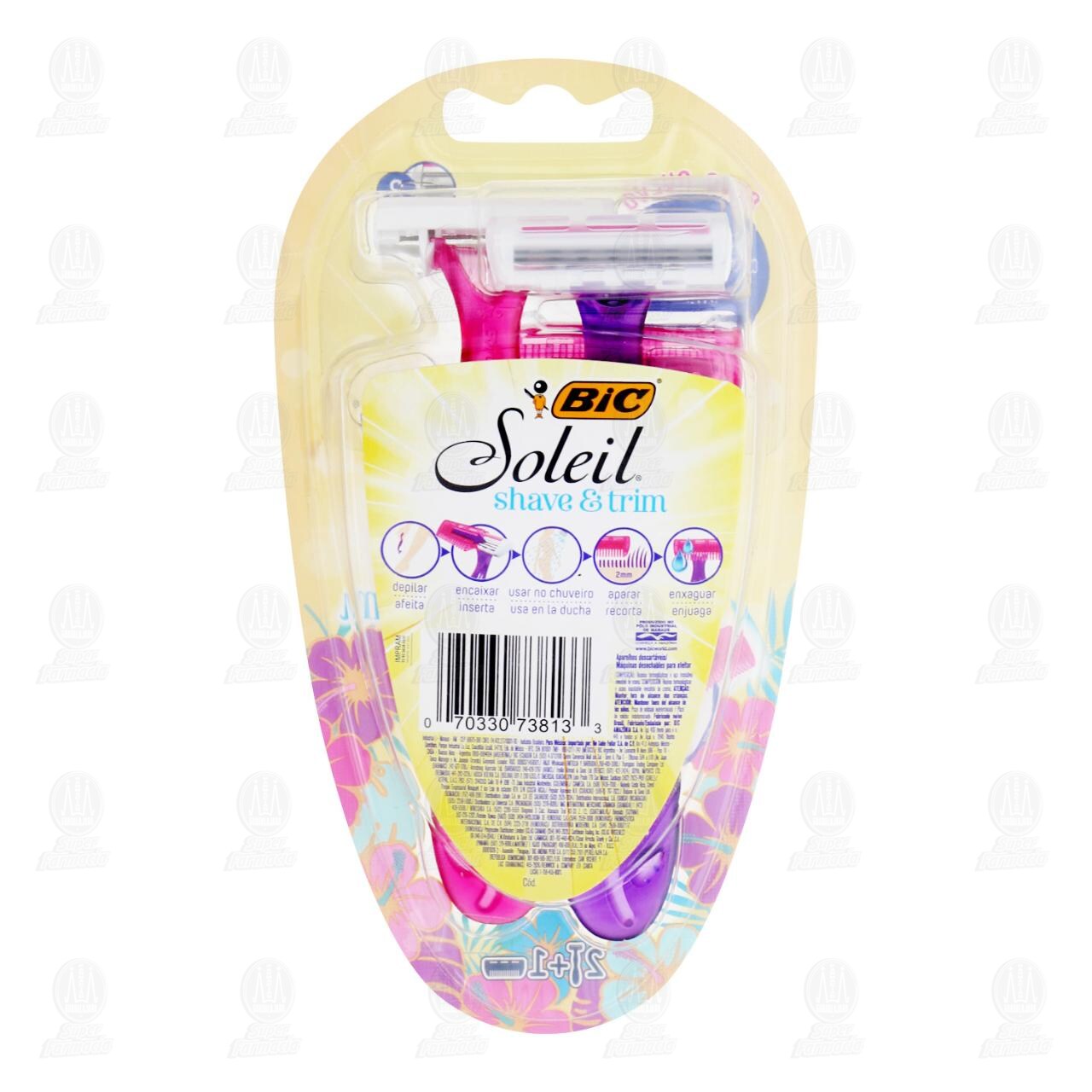 M&aacute;quinas para Afeitar Bic Soleil Shave & Trim, 3 pzas. image number 1