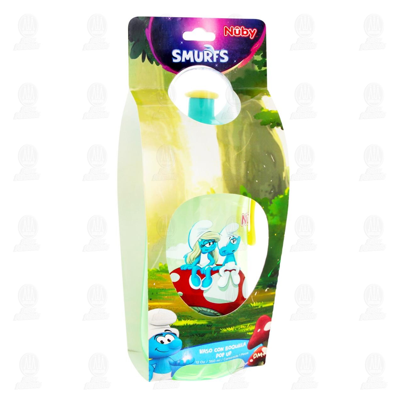Vaso Smurfs con Boquilla Nuby Pop Up, 1 pz. image number 0
