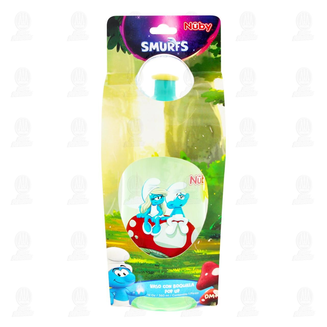 Vaso Smurfs con Boquilla Nuby Pop Up, 1 pz. image number 1