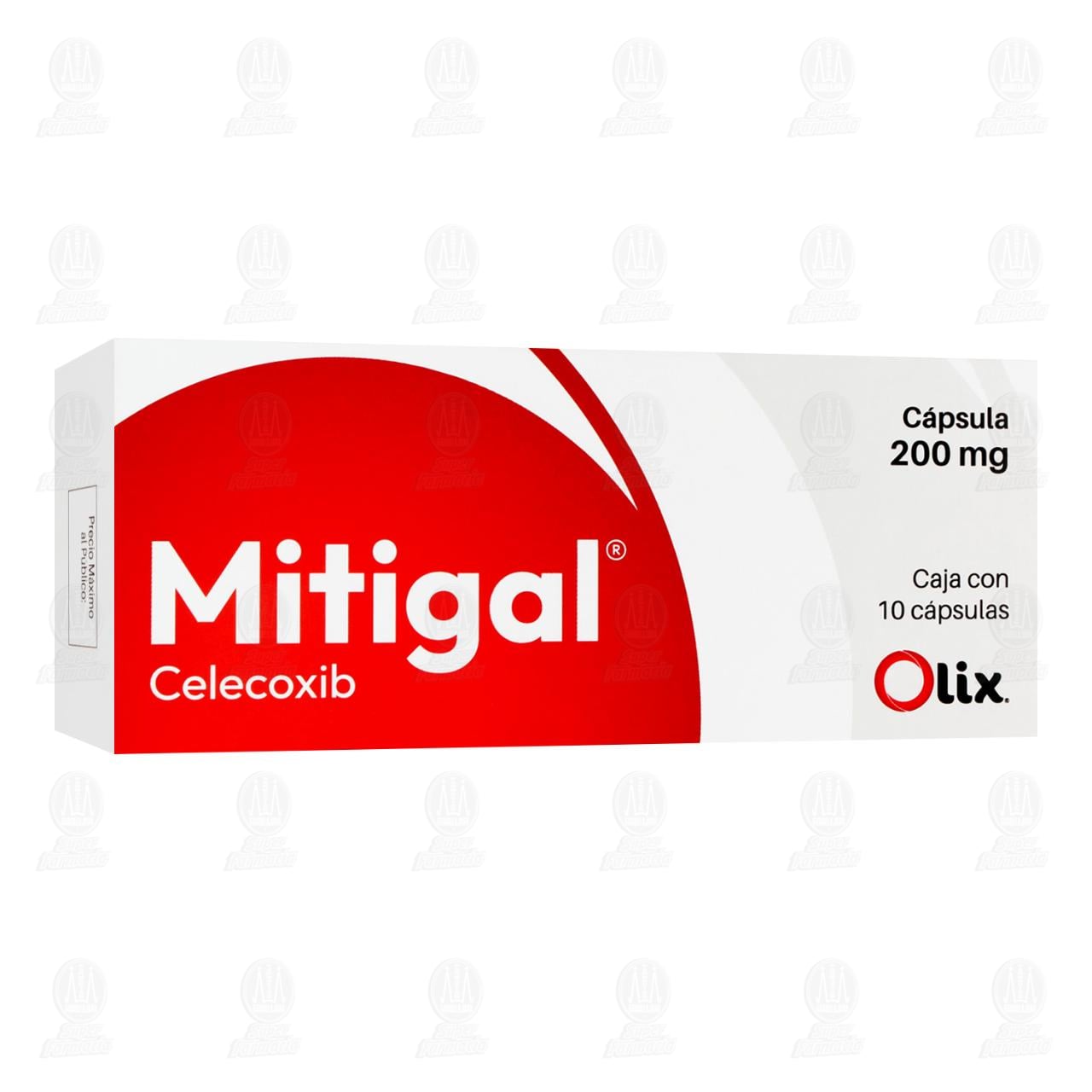 Mitigal 200 mg, 10 C&aacute;psulas.
